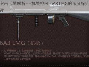 全民突击武器解析——机关枪M16A3 LMG的深度探究与全面解读