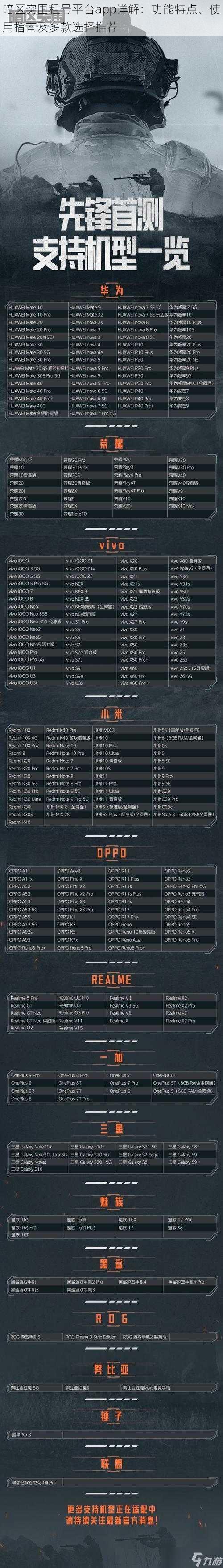 暗区突围租号平台app详解：功能特点、使用指南及多款选择推荐