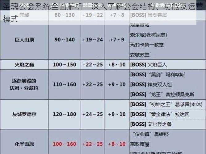 圣魂公会系统全面解析：深入了解公会结构、功能及运营模式