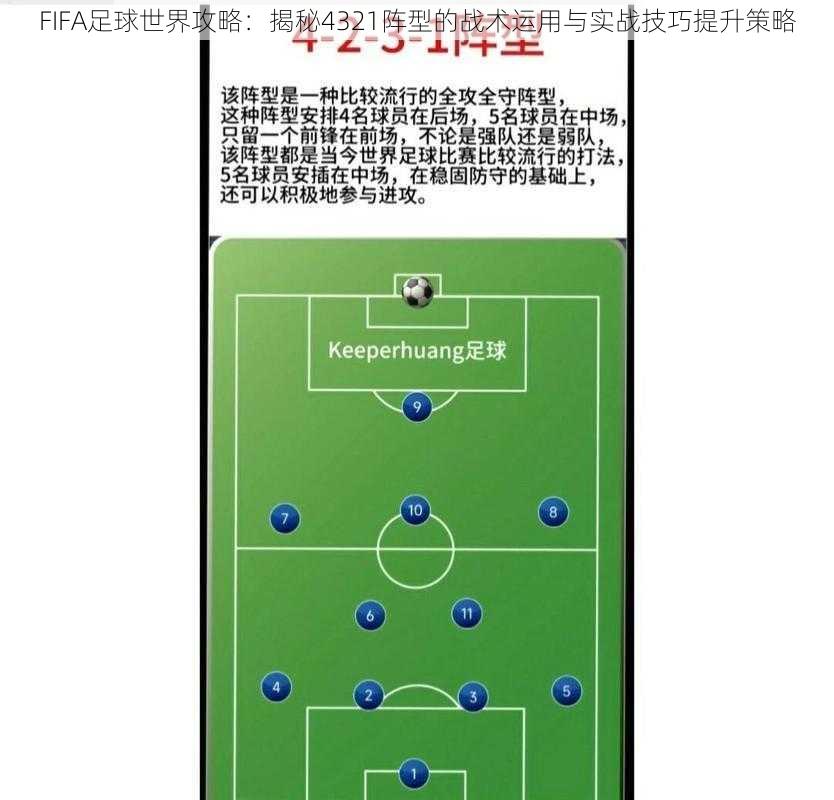 FIFA足球世界攻略：揭秘4321阵型的战术运用与实战技巧提升策略