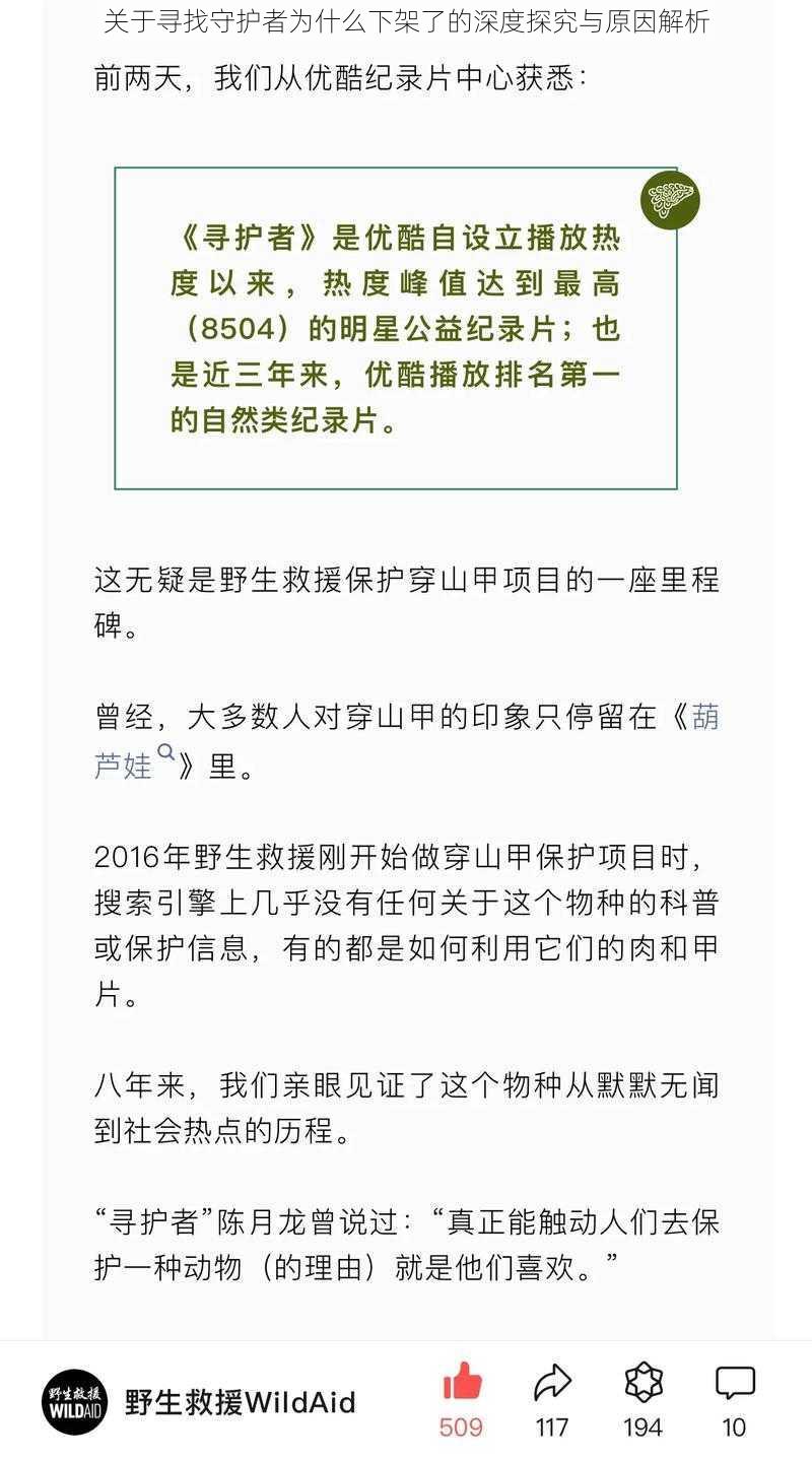 关于寻找守护者为什么下架了的深度探究与原因解析