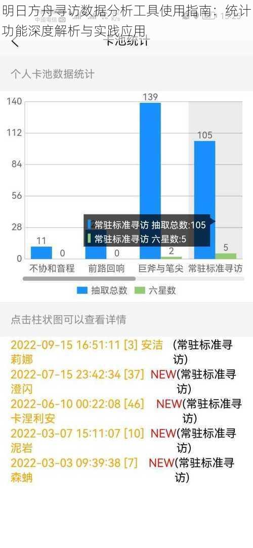 明日方舟寻访数据分析工具使用指南：统计功能深度解析与实践应用