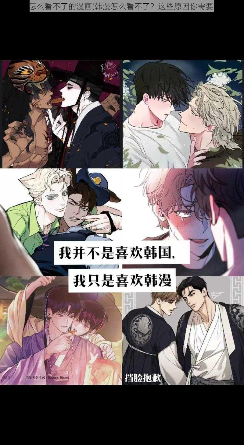 韩漫怎么看不了的漫画(韩漫怎么看不了？这些原因你需要知道)