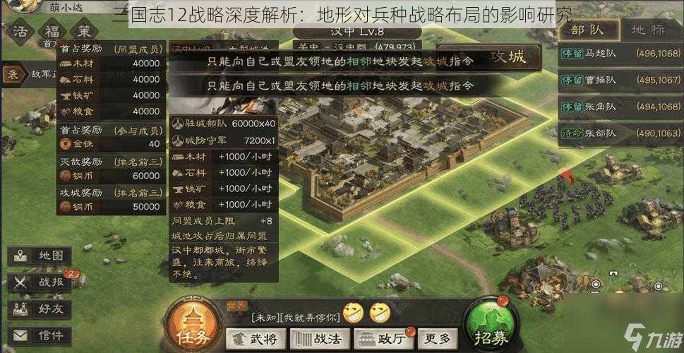 三国志12战略深度解析：地形对兵种战略布局的影响研究