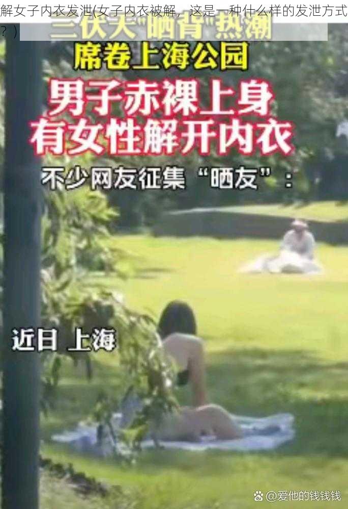 解女子内衣发泄(女子内衣被解，这是一种什么样的发泄方式？)