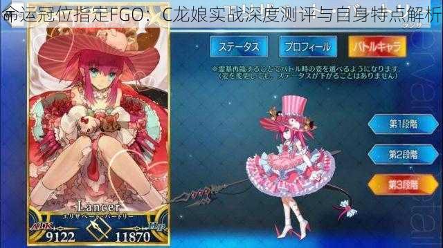 命运冠位指定FGO：C龙娘实战深度测评与自身特点解析