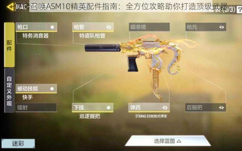 使命召唤ASM10精英配件指南：全方位攻略助你打造顶级武器