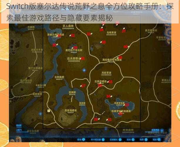 Switch版塞尔达传说荒野之息全方位攻略手册：探索最佳游戏路径与隐藏要素揭秘