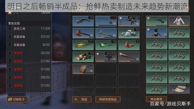 明日之后畅销半成品：抢鲜热卖制造未来趋势新潮流