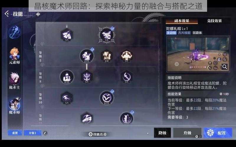 晶核魔术师回路：探索神秘力量的融合与搭配之道