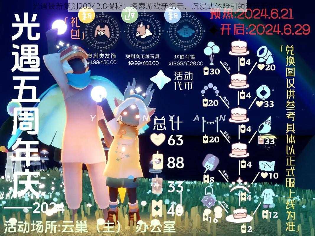 光遇最新复刻20242.8揭秘：探索游戏新纪元，沉浸式体验引领潮流新风向